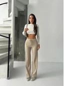 Fit comfort bej salaş pantolon A6011 - 2