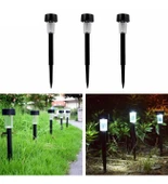 Güneş Enerjili Bahçe Lambası Plastik Saplama 10lu Set thumbnail 2