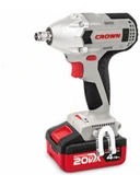 Crown Değişken Torklu Akülü Somun Sıkma Makinesi 20 V - 4 Ah CT22015HX-4 Tb - Bakır Sargılı Kömürsüz Motorlu Çift Akülü Şarjlı Darbeli - 5