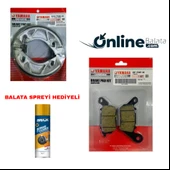 Yamaha Delight 125 Fren Balata Takımı Ön Ve Arka Ob4313 - 1