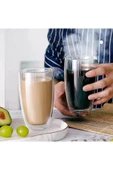 Mithra Life 2 Adet 500ML Çift Cidarlı Isı Yalıtımlı Cam Şeffaf Kupa Bardak MIT1206 thumbnail 1