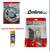 Yamaha Crypton C8 Fren Balata Takımı Ön Ve Arka Ob4311 - 1