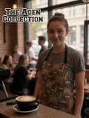 Kahve Desenli barista Önlük thumbnail 1