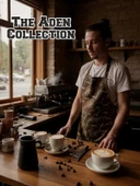 Kahve Desenli barista Önlük thumbnail 2