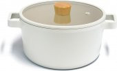 Neoflam Fika Cam Kapaklı Alüminyum Döküm Derin Tencere 26 x 13 cm. - 1