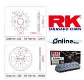 Bajaj Pulsar NS 200 RK Zincir Dişli Seti - 1