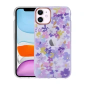 iPhone 11 Kılıf Desenli Simli Sert İnka Kılıf thumbnail 6