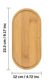 Mithra Life Bambu Oval Sunum Servis Tepsisi Tabağı Yağdanlık Sabunluk Altlığı MIT1223 thumbnail 2