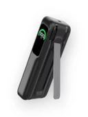 10000mAh 22.5W Type-C Lightning Kablolu/Kablosuz Standlı Telefon/Saat Şarj LCD Magsafe Powerbank - 2
