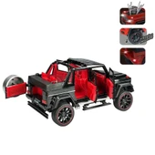 Vardem Çek Bırak 1:22 Sesli ve Işıklı Jeep Siyah - 1