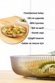 Mithra Life Füme Esnek Kırılmaz Plastik Meyve Sebze Salata Sunum Geniş Çanak Kasesi MIT1225 thumbnail 3