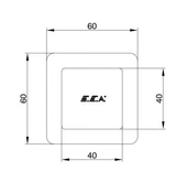 Eca Caro Ankastre Ara Kesme Valfi Mat Siyah (G 1/2") 102151033C1 - 2