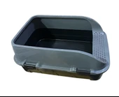 2 li set 8-10 kg taşıma kapasiteli taşım çantası ve xxl kedi açıl tuvaleti - 2