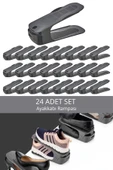 Mithra Life 24 Adet Ayarlanabilir Ayakkabı Rampası Düzenleyici Dolap İçi Organizer MIT1229 thumbnail 1