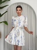 Yen Kuşaklı Elbise - 9