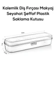 Mithra Life Kalemlik Diş Fırçası Makyaj Seyahat Şeffaf Plastik Saklama Kutusu MIT1237 - 7