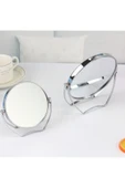 Mithra Life Mini Boy Büyüteçli Çift Taraflı Krom Kaplama Masa Ofis Makyaj Aynası MIT1243 thumbnail 7