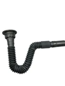 Karen Banyo Krom Süzgeçli Körüklü Lavabo Mutfak Sifonu Lavabo Gider Borusu 70 cm 1.Kalite Gri - 3
