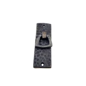 Antika Tarz Dekoratif Pirinç Dik Dövme Mobilya Kulbu - 90x31 Mm, Oksit - 1