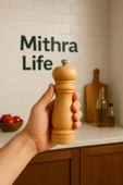 Mithra Life 2 li Orta Boy Bambu Gövdeli Ahşap Tuz ve Karabiber Değirmeni Öğütücü MIT1248 thumbnail 6
