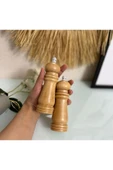 Mithra Life 2 li Orta Boy Bambu Gövdeli Ahşap Tuz ve Karabiber Değirmeni Öğütücü MIT1248 thumbnail 4
