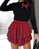 Kadın Dijital Baskılı Dalgıç Kumaş Fıyonk Aksesuarlı Takım thumbnail 6