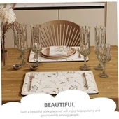 Çiçekli Kaymaz Servis Matı thumbnail 3