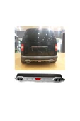 OTO H.İ.T. VOLKSWAGEN CADDY UYUMLU BODY KİT DİFÜZÖR 4 ÇIKIŞ YUVARLAK GRİ MODEL 1 thumbnail 1