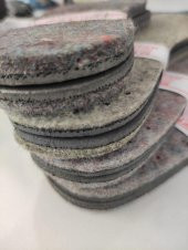 KIRÇILLI KAHVE KEÇE KAPLI EVA PATİK TABANI (10LU PAKET) - 3