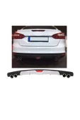 OTO H.İ.T. FORD FOCUS 3 UYUMLU BODY KİT DİFÜZÖR 4 ÇIKIŞ GRİ YUVARLAK thumbnail 1