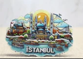 Ahşap İstanbul Temalı Magnet Alk4598 - 1