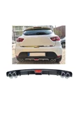 OTO H.İ.T. RENAULT CLİO 4 UYUMLU BODY KİT DİFÜZÖR 4 ÇIKIŞ SİYAH YUVARLAK thumbnail 1