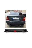 OTO H.İ.T. TOYOTA COROLLA 02-06 UYUMLU BODY KİT DİFÜZÖR 4 ÇIKIŞ YUVARLAK SİYAH MODEL 2 thumbnail 1