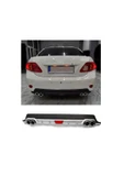 OTO H.İ.T. TOYOTA COROLLA 06-12 UYUMLU BODY KİT DİFÜZÖR 4 ÇIKIŞ YUVARLAK GRİ MODEL 1 thumbnail 1