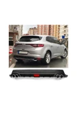 OTO H.İ.T. RENAULT MEGANE 4 UYUMLU BODY KİT DİFÜZÖR 4 ÇIKIŞ YUVARLAK SİYAH MODEL 2 thumbnail 1