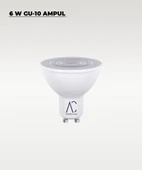 6W GU10 Led Ampul 3200K Sarı Işık 10 Adet - 3