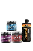 Conlast Gelişim Paket L-Carnetıne 3000mg/Pre-Workout 300g/Bcaa 120g/Creatine 120g - 1