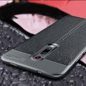 Xiaomi Mi 9T Deri Görünümlü Kalite Silikon Kılıf - 3