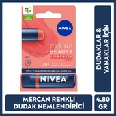 NIVEA, Renkli, spf30, Nemlendirici, Dudak ve Yanak, Bakım Kremi -  Mercan (4.8 gr) thumbnail 1