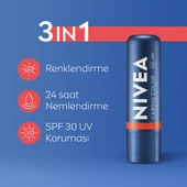 NIVEA, Renkli, spf30, Nemlendirici, Dudak ve Yanak, Bakım Kremi -  Mercan (4.8 gr) thumbnail 2