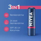 NIVEA, Renkli, spf30, Nemlendirici, Dudak ve Yanak, Bakım Kremi - Pembe (4.8 gr) - 2