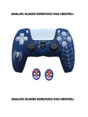 PS5 Dualsense Spider-Man Koruyucu Silikon Kılıf + Analog silikon Koruyucu - 9