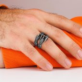 Pençe Tasarımlı 925 Ayar Gümüş Yüzük thumbnail 2