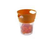 Babyjem Dökülmeyi Önleyen Bebek Alıştırma & Atıştırma Mama Kabı - Kayısı thumbnail 4