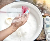 Babyjem Süngerli Biberon Fırçası Pembe thumbnail 4