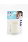 Babyjem Silikon Bardak + Silikon Mama Kaşığı Ekru Silikon Bebek Beslenme Seti thumbnail 5