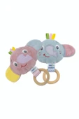 Babyjem Ahşap Halkalı Sevimli Fil Dişlik Yeşil - 3
