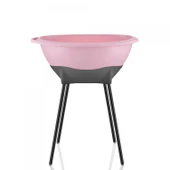 Babyjem Elegant Bebek Banyo Küvet Seti Pembe Renk- Küvet ,Maşrapa, Banyo Kovası - 6
