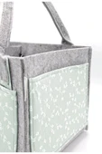 Babyjem 772 Yeşil Keçe Anne Bebek Bakım Çantası Çiçek thumbnail 4