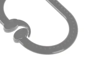 Babyjem Çıngıraklı Puset Halkası Gri Oval thumbnail 4